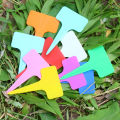100PCS garden classification label Plastic writing board T-type waterproof flower label.