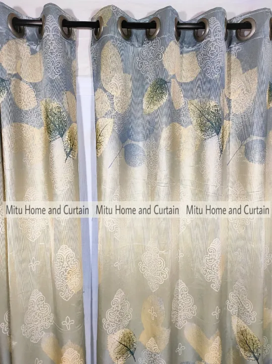 Curtain%20Porda%20Synthetic%20curtains%20Thick%20Indian%20porda%20Window%20protector%2060*84%20inch%20Classical%20big%20size%20%206%20kuchi%20curtain%20Blue%20ash%20Leaf%20art%20-%20Image%203