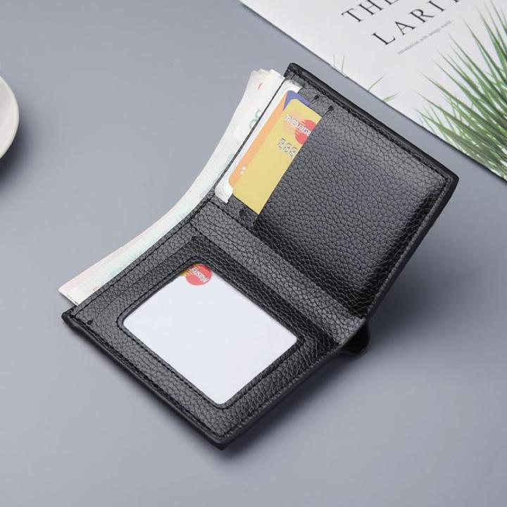 Fashion%20Pu%20Leather%20Zipper%20Short%20Wallet%20Purse%20Bag%20Minimalist%20Credit%20Card%20Holder%20Front%20Pocket%20Rfid%20Blocking%20Wallets%20For%20Men%20Gift%20-%20Image%206
