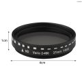 Andoer 37MM Professional Clip-on Phone Filter Lens ND2-400 Adjustable Neutral Density Filter with Phone Clip Lens Protector for Smartphone Photography.