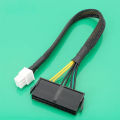 NEW ATX PSU Standard 24Pin Female to 6P Male Internal Power Adapter Converter Cable For Dell 6 PIN 3060 5060 7060 Mainboard. 