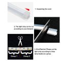 1 set 2 piss universal dual color 45cm drl LED Surface Surface Stripes Flexible Guide Stripes DC 12V Waterproof Auto Day Light. 