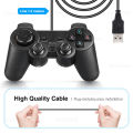 USB Wired Controller For Sony Playstation 3 Double Vibration Shock For PS3 Gamepad Joypad Joystick Controle For PC Game Console.