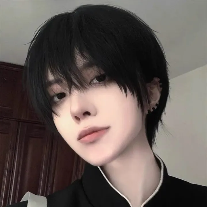 Japanese%20Mannequin%20Head%20Men's%20Short%20Hair%20Mannequin%20HeadcosFive-Piece%20Wutong%20ModeldkInternet%20Celebrity%20Korean%20Style%20Handsome%20Natural%20Full-Head%20Wig%20-%20Image%209