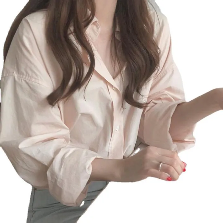 High%20Sense%20South%20Korea%20chic%20French%20Style%20Elegant%20Design%20Casual%20Solid%20Color%20Shirt%20Top%20Women's%20Korean%20Style%20Women's%20Clothing%20-%20Image%205