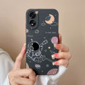 Case For Oppo A18 A38 4G Cover With Camera Protection Cool Astronaut Liquid Silicone Soft Back Covers For Oppo A 38 A 18 Housing. 