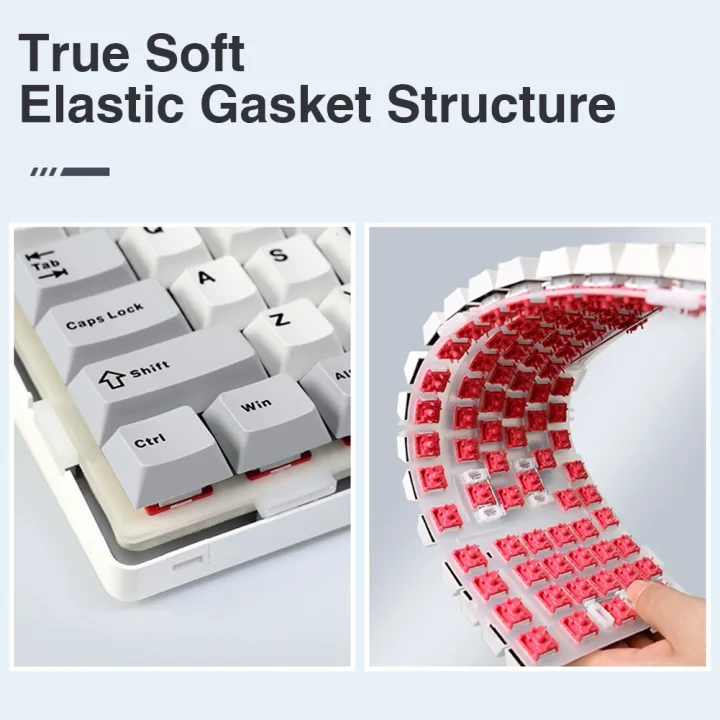 AULA%20F99%20Machanical%20Keyboard%20Bluetooth%205.0/2.4G%20Wireless/Wired%20Gasket-mounted%20Gaming%20Keyboard%2099%20Keys%20Customizable%20Keyboards%20-%20Image%202