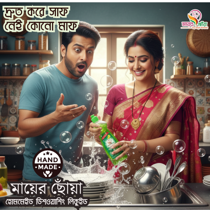 Mayer Chowa Dishwashing Liquid – 500ml | Handmade Natural Formula | Lemon Fresh