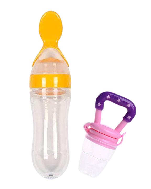 Baby%20Silicone%20Squeeze%20Spoon%20Feeder%20(90ML%20Bottle)%20with%20Fruit%20Pacifier%20for%20Baby%20-%20Image%203