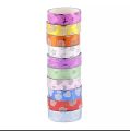 Colorful DIY Crafts Washi Tape Set of 10 Rolls Multi-Purpose Masking Tape Great for Arts Crafts DIY - Multicolour.