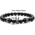 6023 2 Pcs Men's Quartz Watch Set Round Dial Simple With Bracelet Watch Accessories. 