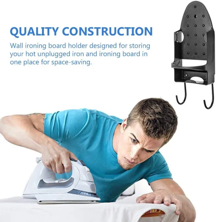 Ironing%20Board%20Holder%20Wall%20Mount%20Electric%20Iron%20Hanger%20Ironing%20Board%20Rack%20Ironing%20Board%20Storage%20Organizer%20Black%20-%20Image%208