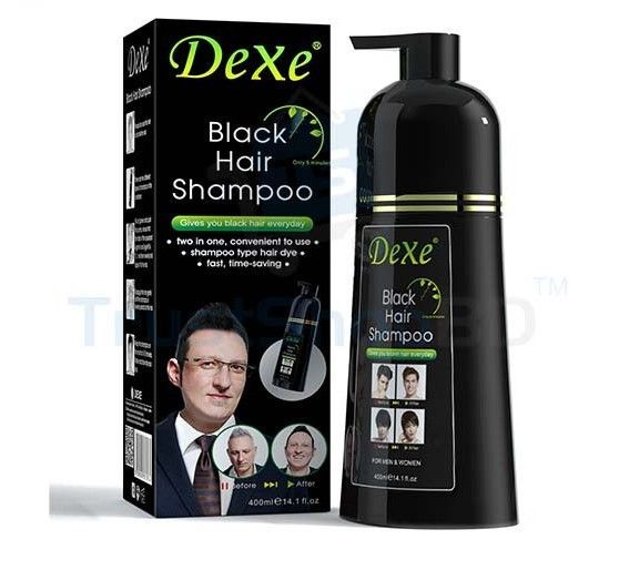 Dexe Black Hair Shampoo one Bottle 400ml Made in UK