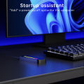 Power Button PC Switch Finger Slide ON/OFF RGB Light Effect PC Power Switch Power SW Cables for Desktop Computer Case. 