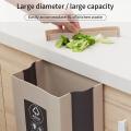 Folding Trash Can,Silicone Waste Cans for Kitchen Folding Waste Bin Foldable Hanging Trash Can Collapsible Small Hanging Garbage Can for Home Room Cabinet Door Drawer. 