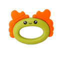 Silicone head Crab Baby Hand Teether With jhunjhuni CN -1pcs. 