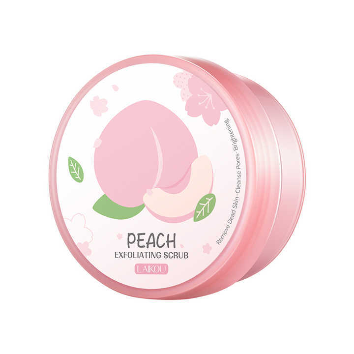 LAIKOU Body Scrubs Natural Pore Shrinking Skin Exfoliating Peach Scrub- 90g