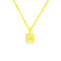 Non-fading M letter titanium steel necklace for women, versatile, exquisite and high-end clavicle chain, fashionable light luxury niche pendant.