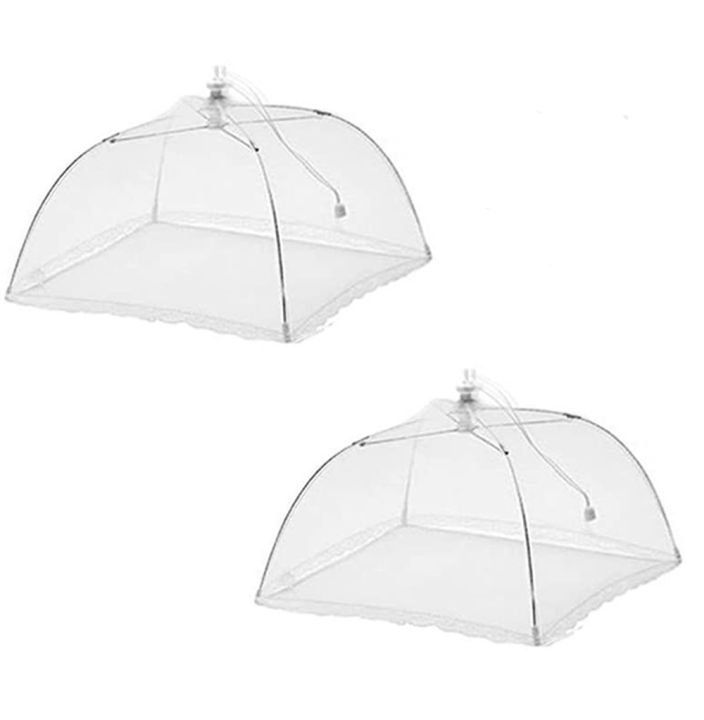 Large Pop-Up Mesh Screen Food Cover Tent Umbrella, 17 inch, Reusable and Collapsible Outdoor Picnic Food Covers Mesh, Food Cover Net Keep Out Flies, Bugs, Mosquitoes