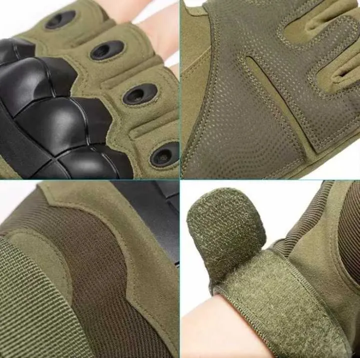 Motorcycle%20Military%20Grade%20Half%20Finger%20Army%20Green/Black%20-%20Hand%20Gloves%20For%20Bike%20-%20Image%207