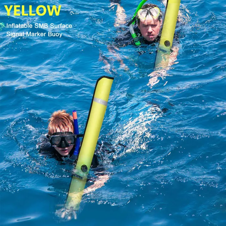 1M%20Scuba%20Diving%20Inflatable%20SMB%20Surface%20Signal%20Marker%20Buoy%20Visibility%20Float%20Signal%20Tube%20Sausage,Yellow%20-%20Image%203