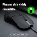 Inphic PB1 Business Office Mute Macro Definition Gaming Wired Mouse, Cable Length: 1.5m, Colour: Matte White Breathing Light. 