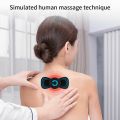 Body Massager Portable Mini Electric Neck Back Cervical Massage Stimulator EMS 6 Modes Muscle Relief Pain Shoulder Instrument.