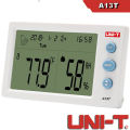 UNI-T A13T Indoor Outdoor Temperature Humidity Meter LED Digital Hygrometer with Temperature / Humidity / Calendar / Alarm Clock A13T - Kings Trading.