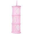 Storage Organizer 3 Compartments Net Hanging Mesh Stuffed Storage Hammock Net, Foldable.