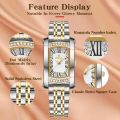 REWARD Simple Watches for Women SEIKO PC21 Fashion Dress Wristwatches for Female Stainless Steel Business Wrist Watches.
