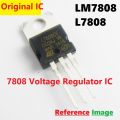 A Class LM7808 8V 1.5A Voltage Regulator IC 3 Pin TO-220 Package Fixed 8V Positive Voltage Regulator IC Chip.