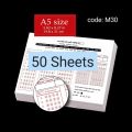 MCQ sheet/ OMR Sheet for HSC/SSC Examinee, (1 to 30 slots) A5 size , Specially made for school and college exam preparations.