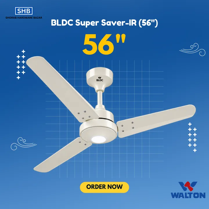 Walton Ceiling Fan BLDC Super Saver-IR (56")
