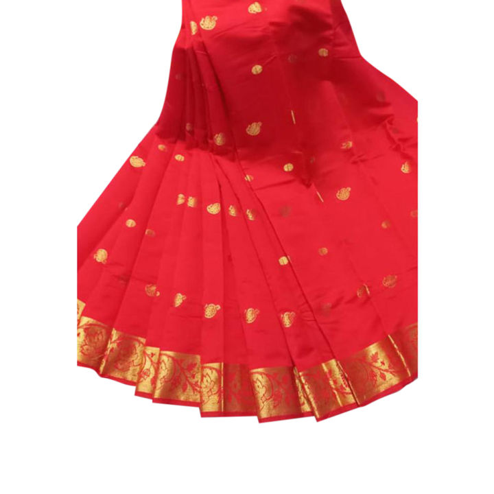 Baby Katan Shari - Child Katan Saree - Baccader Katan Saree - Special Occasion Sharee - Ideal Gift for Festivals and Celebrations