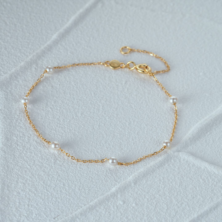 CANNER%20S925%20Sterling%20Silver%20Bracelet%20For%20Women%20Stacked%20Wear%20Temperament%20Versatile%20Pearl%20Chains%20Bracelet%20Hand%20Ornament%20Jewelry%20-%20Image%202