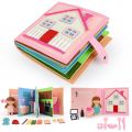Montessori Busy Book Felt Quiet Book For 1-6 Years Early Learning Life Skills Toys With Pictures And Simulated House Games Vnce Lncei. 