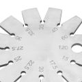 Bevel Gauge Round Shape Knife 15-120° for Measuring Knife Angle. 