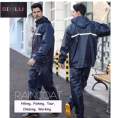 Raincoat super orbit overcoat colourful Multifunctional double part rain coat ..