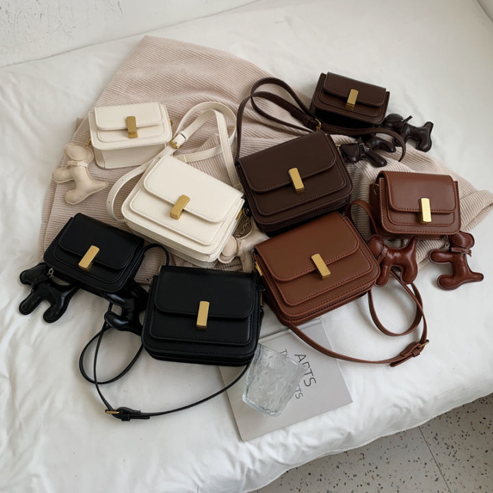 Korean%20version%20small%20square%20bag%20niche%20vintage%20crossbody%20bag%20bag%20women's%202023%20new%20texture%20fashion%20fashion%20commuter%20shoulder%20bag%20-%20Image%203
