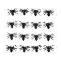 50pcs Small Black Plastic Fake Spider Toys Halloween Funny Joke Prank Props.