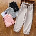 YC Children's Sweatpants Spring and Autumn Boys Long Pants Girls 2024 New Baby Spring Clothes Medium and Big Kids Casual Sweatpants.