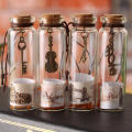 12 PCS Retro Cork stopperwishing bottle Beautifully Glass Antique creative wishing bottle Cork glass votive bottle for Message. 