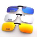 Color Polarized Sunglasses Clip on UV400 Sun Glasses Men Clip on Glasses 7 Color Eyeglasses Clip Driving Sunglasses Women.