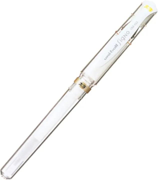 Uni-ball%20Signo%20Broad%20UM-153%20Gel%20Pen%201.0%20mm%20Japan%20White%20Gold%20and%20Silver%20-%20Image%203
