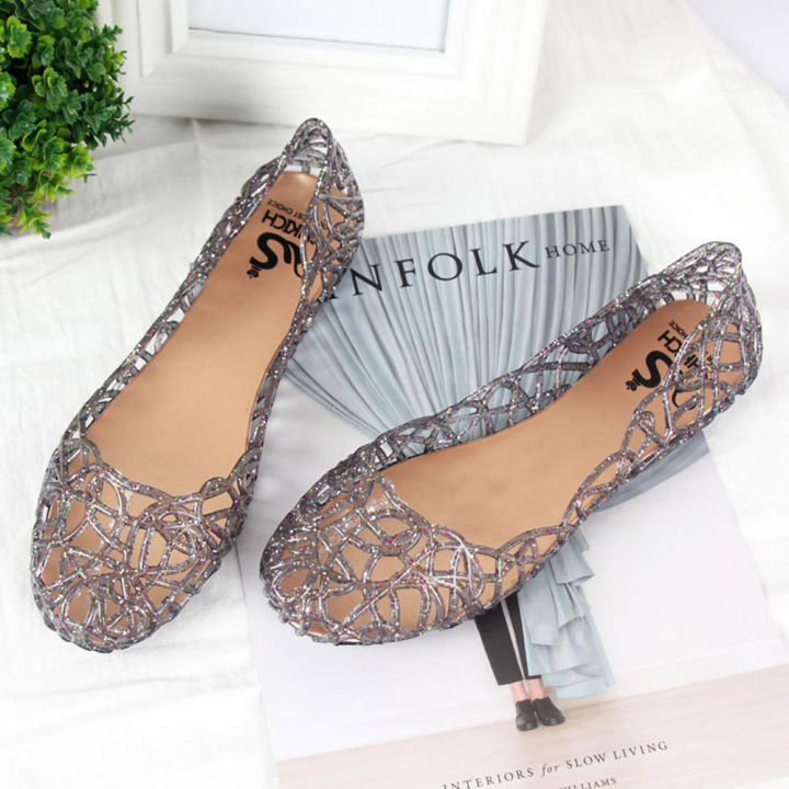 Womens%20Ladies%20Girls%20Korean%20Sandals%20for%20Women%20Women's%20Summer%20BeachSandals%20Slip%20On%20Flats%20Hollow%20Casual%20%20Pumps%20Women%20Casual%20Flat%20Shoes%20Fashion%20Shoes%20Work%20-%20Image%202