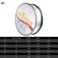 150m Fluorocarbon Coated Carbon Fibre Flexible Fishing Line Shock Resistant Leader Line Low 0.5 77lb.