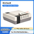 KINHANK Super Console Cube X3 Retro Video Game Console 60000+ Games Emulators for PS1/PSP/SS/DC/NMAME Game Box 4K HD Output. 