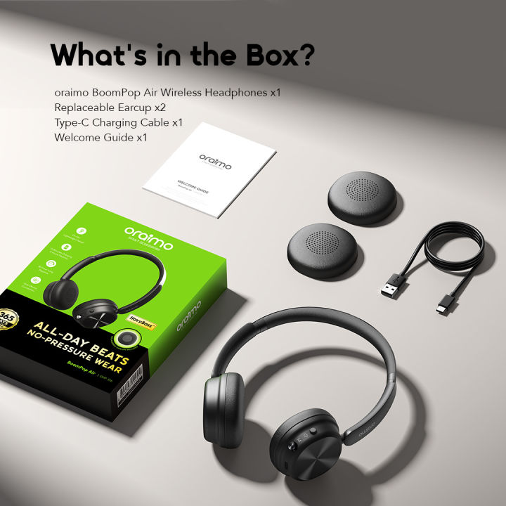 Oraimo%20Wireless%20Bluetooth%20Headphone%20BoomPop%20Air%20(%20OHP-316%20)-%20Graphite%20Grey%20-%20Image%203