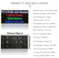 P2.5 Full Color  LED Panel 128*64 320x160mm 3 in 1 Led 1/32 Scan Panel Indoor SMD2121 Led Display Screen Led Video Advertising. 