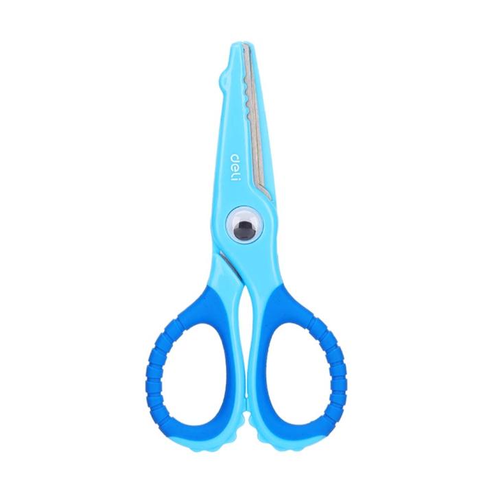 Blue - Deli 6071 Cartoon Crocodile Scissor
